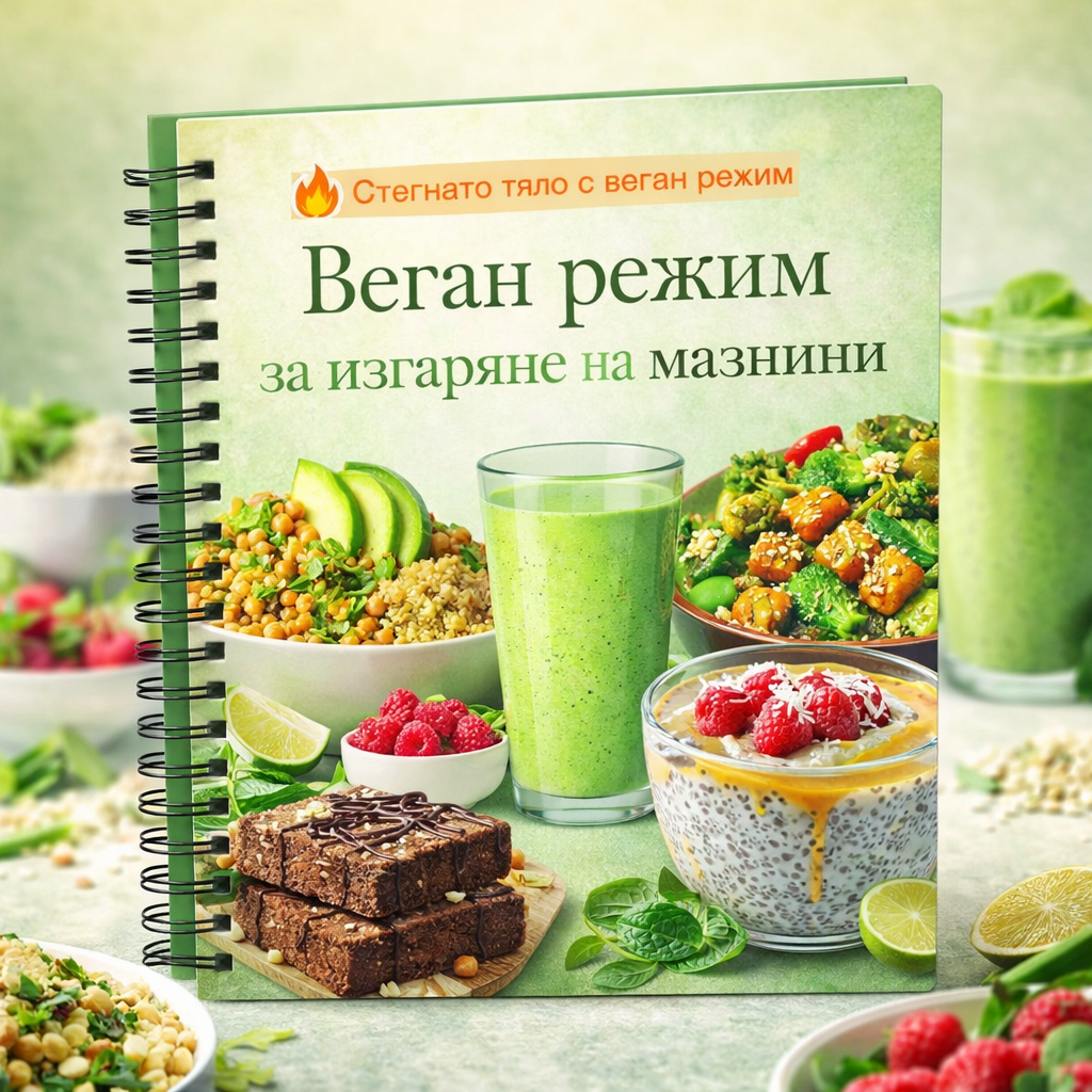 Веган режим за изгаряне на мазнини – 30 дни трансформация без глад