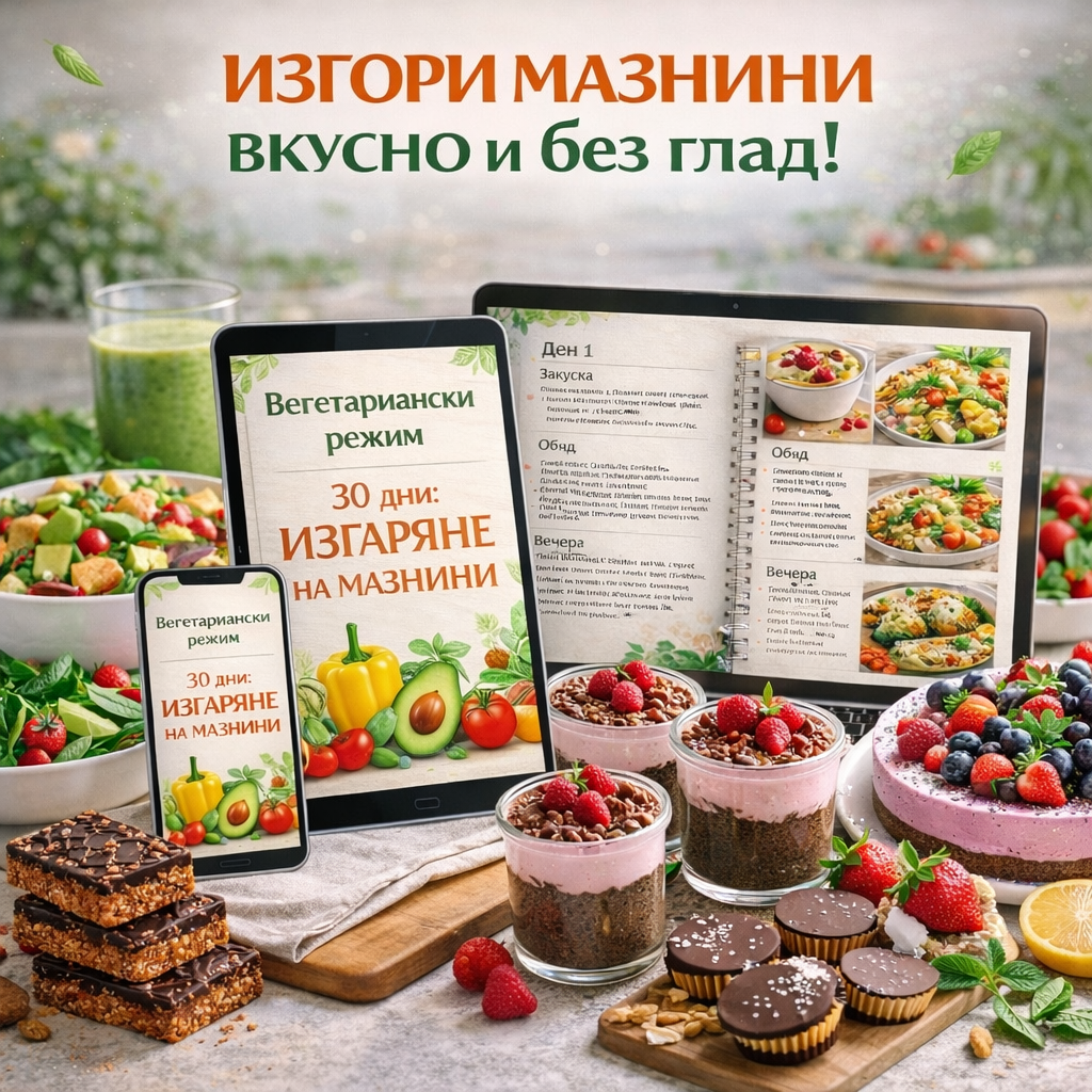 Вегетариански режим – 30 дни изгаряне на мазнини